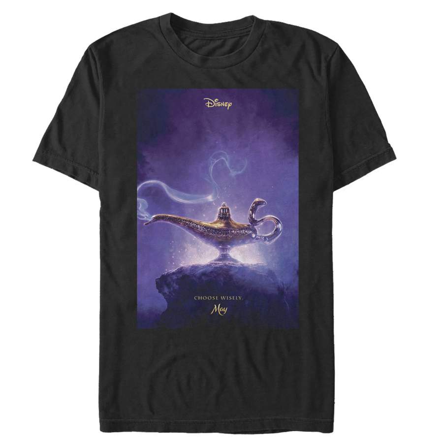 Aladdin Men’s Choose Wisely Movie Poster  T Shirt