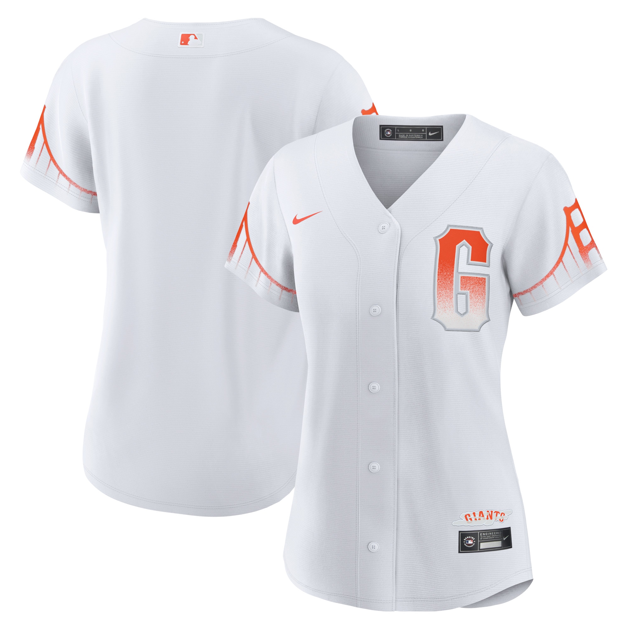 San Francisco Giants Women's City Connect Replica Jersey – White