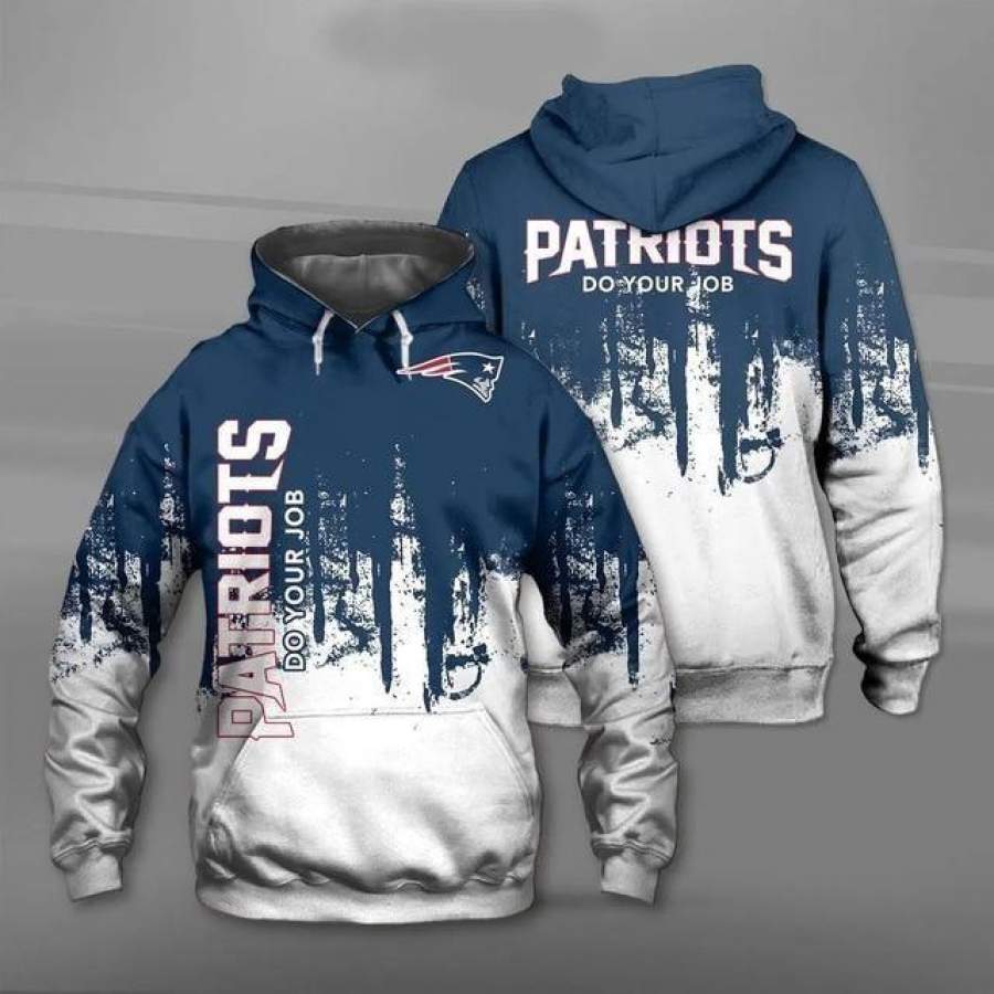 New England Patriots Hoodie 3D Style779 All Over Printed