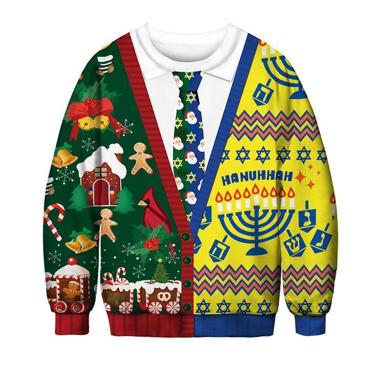 Ugly Christmas Sweater 2023 3D Print Tops
