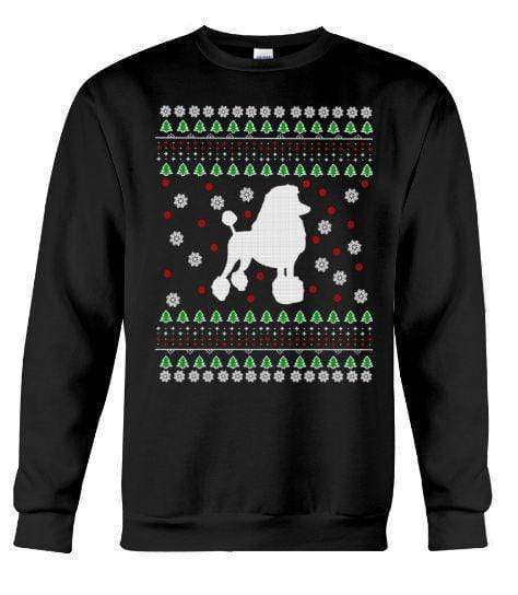 White Poodle – Unisex – Sizes Small to 5XL Ugly Christmas Sweater