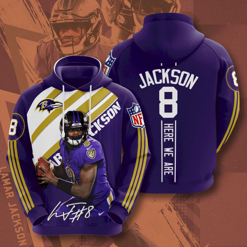 Lamar Jackson Baltimore Ravens 32 Unisex 3D Hoodie Gift For Fans