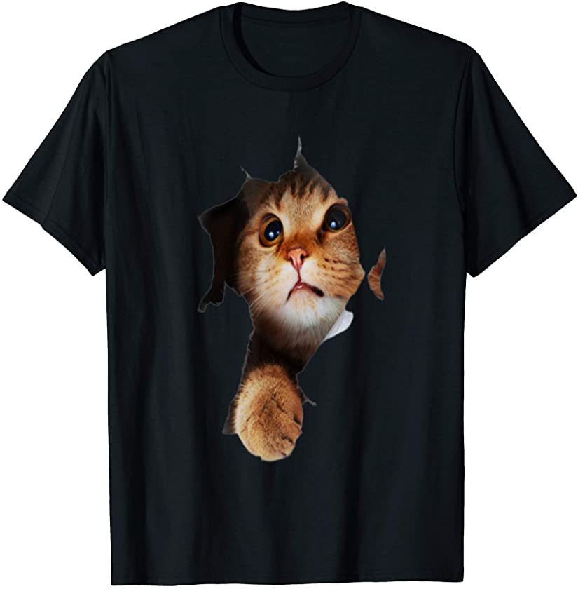 Sweet Kitten Torn Cloth | Funny Cat Lover Cat Owner Cat T-Shirt