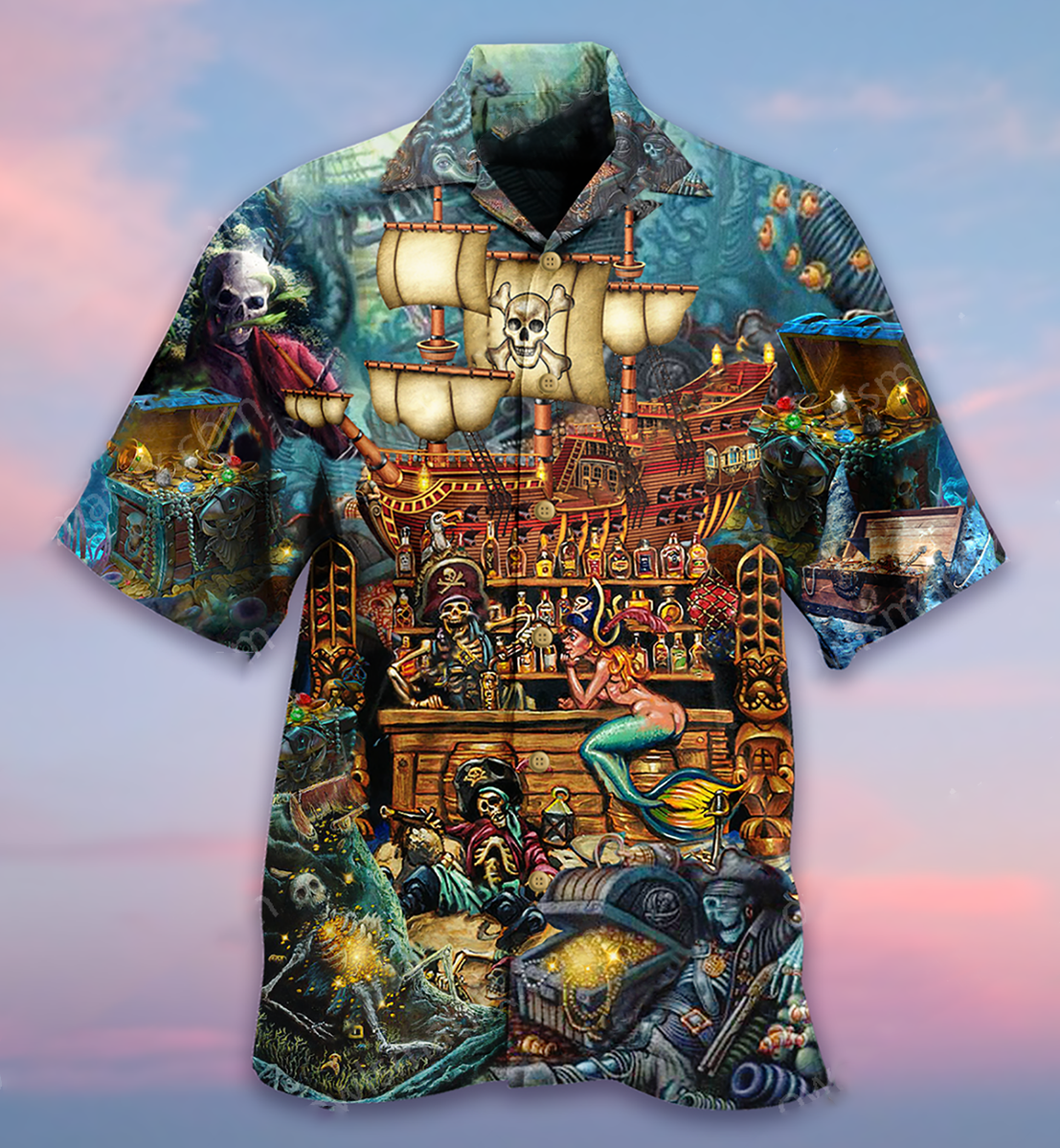 Skull Hunting Treasure Hawaii Shirt For Men Women Adult Ha55711