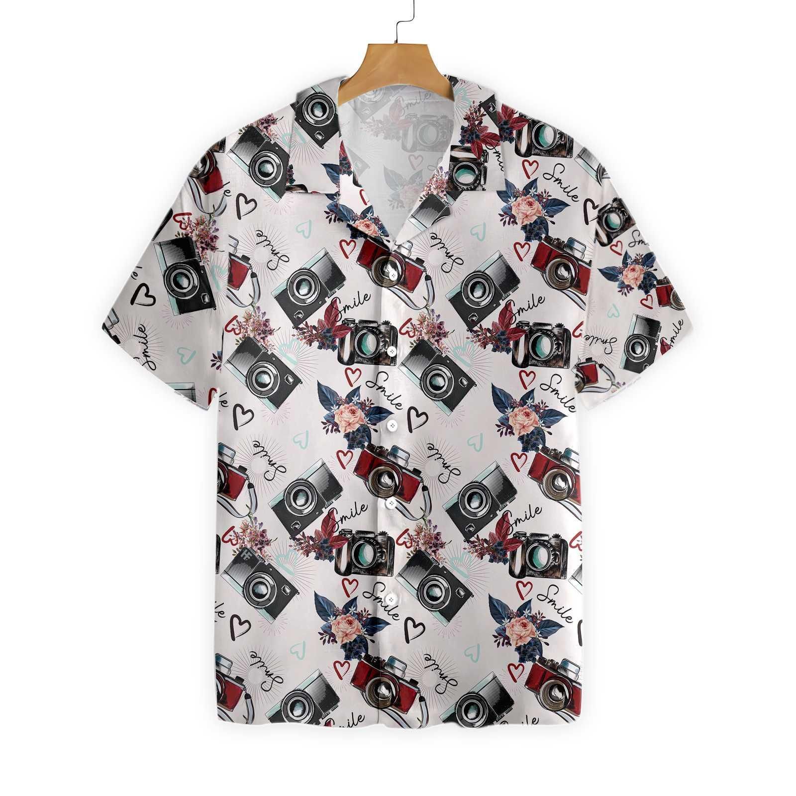 Vintage Camera Pattern 0603 Hawaii Shirt Ha109518