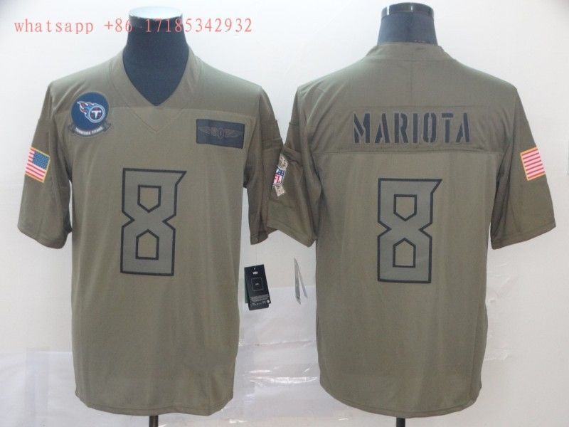 Tennessee Titans Marcus Mariota #8 2020 NFL Grey Jersey Jersey