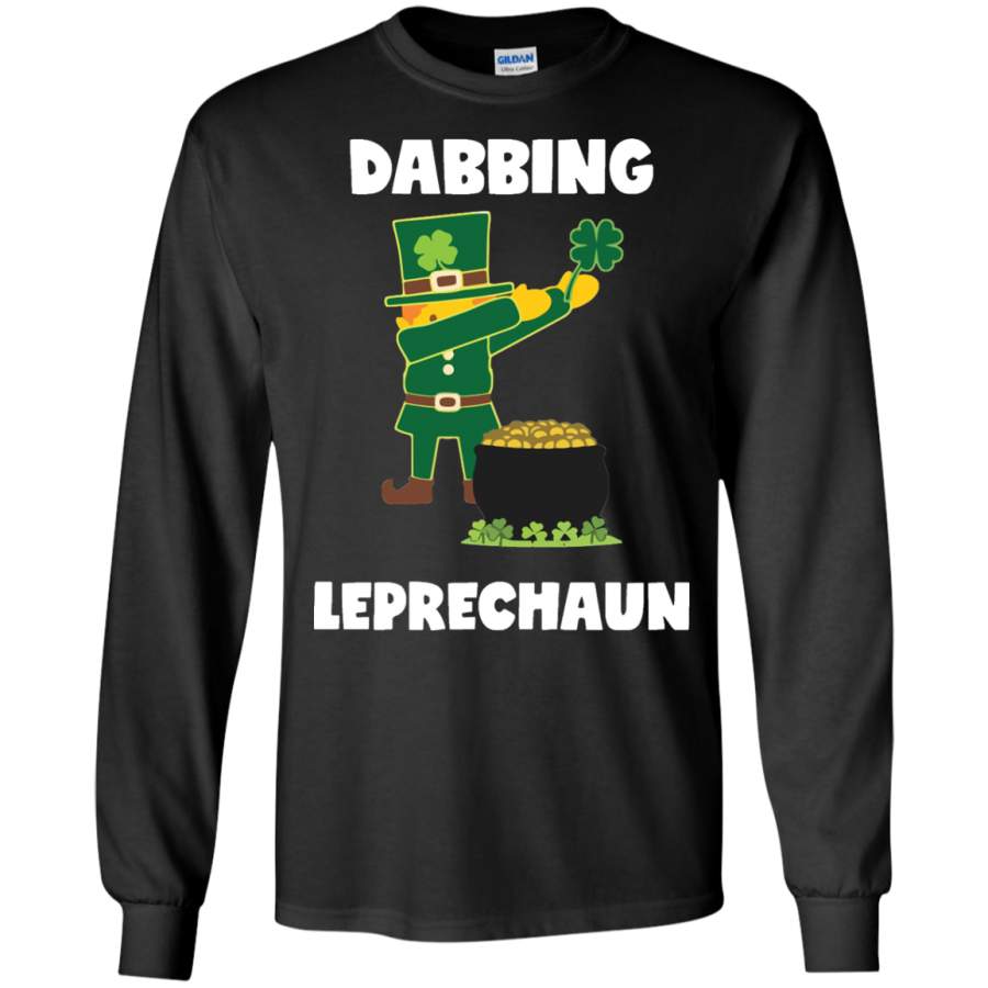 Dabbing Leprechaun St. Patricks Day - For Boys Girls - Long Sleeve LS, Sweatshirt, Hoodie