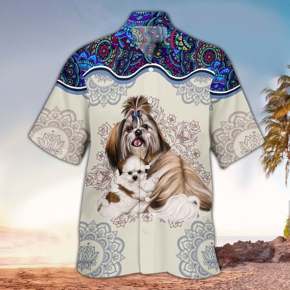 Shih Tzu Hawaii Lover Gifts Shirt Aloha Ha49071