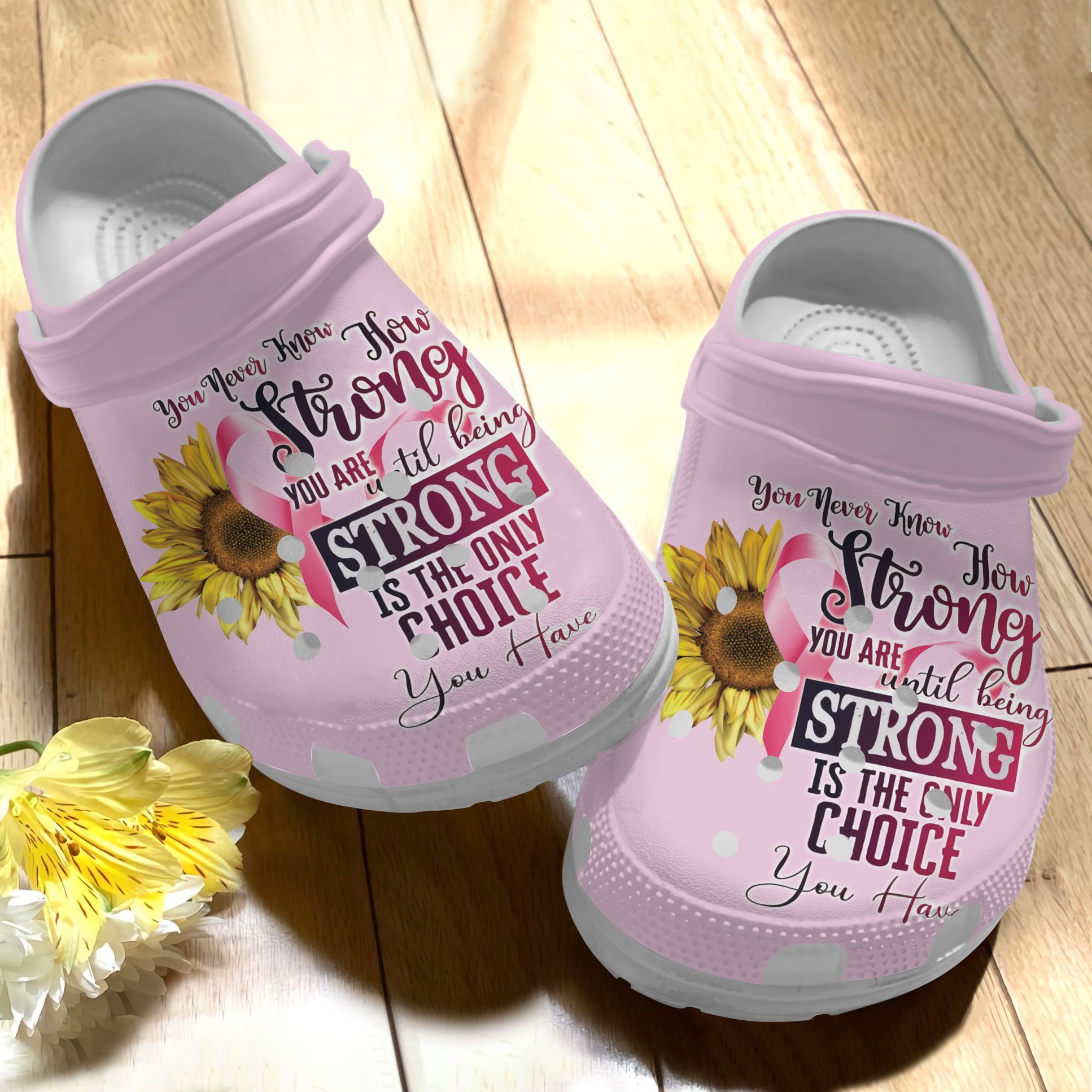 Breast Cancer Clog How Strong You Are Crocss Crocband Clog