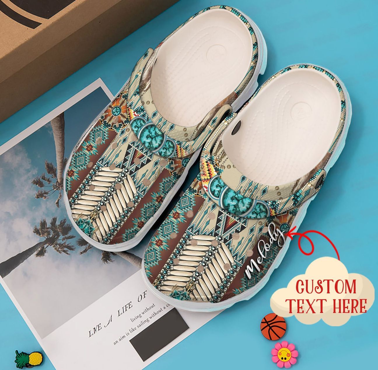 Native Personalized Clog, Custom Name, Text, Color, Number Fashion Style For Women, Men, Kid, Print 3D Proud