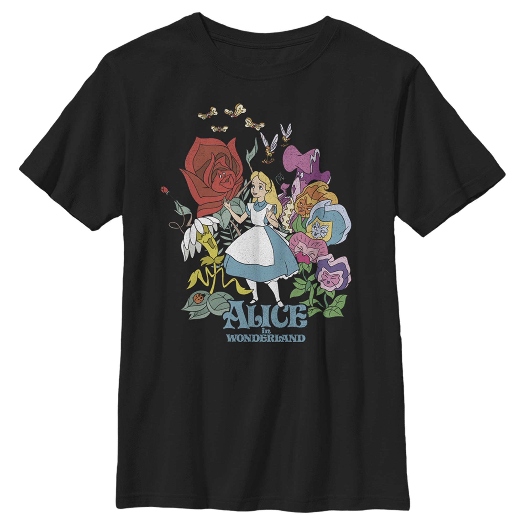 Boy’S Alice In Wonderland Alice And The Talking Flowers T-Shirt