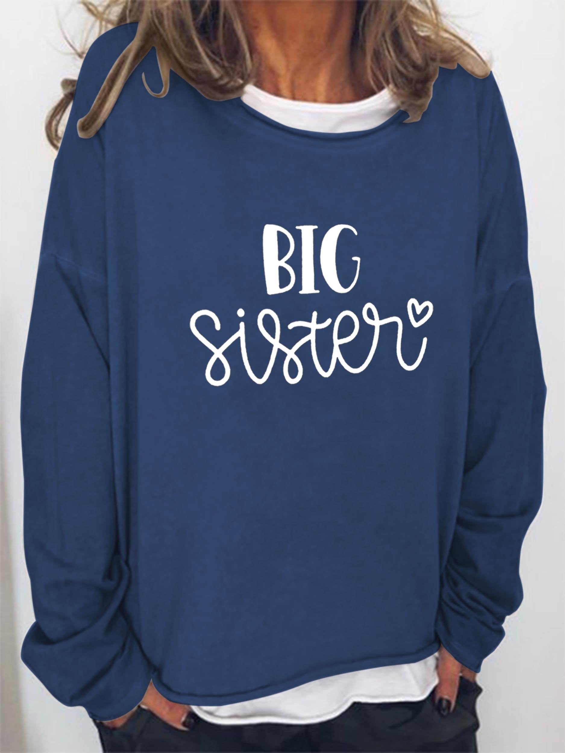 Women Big Sister Long Sleeve Top