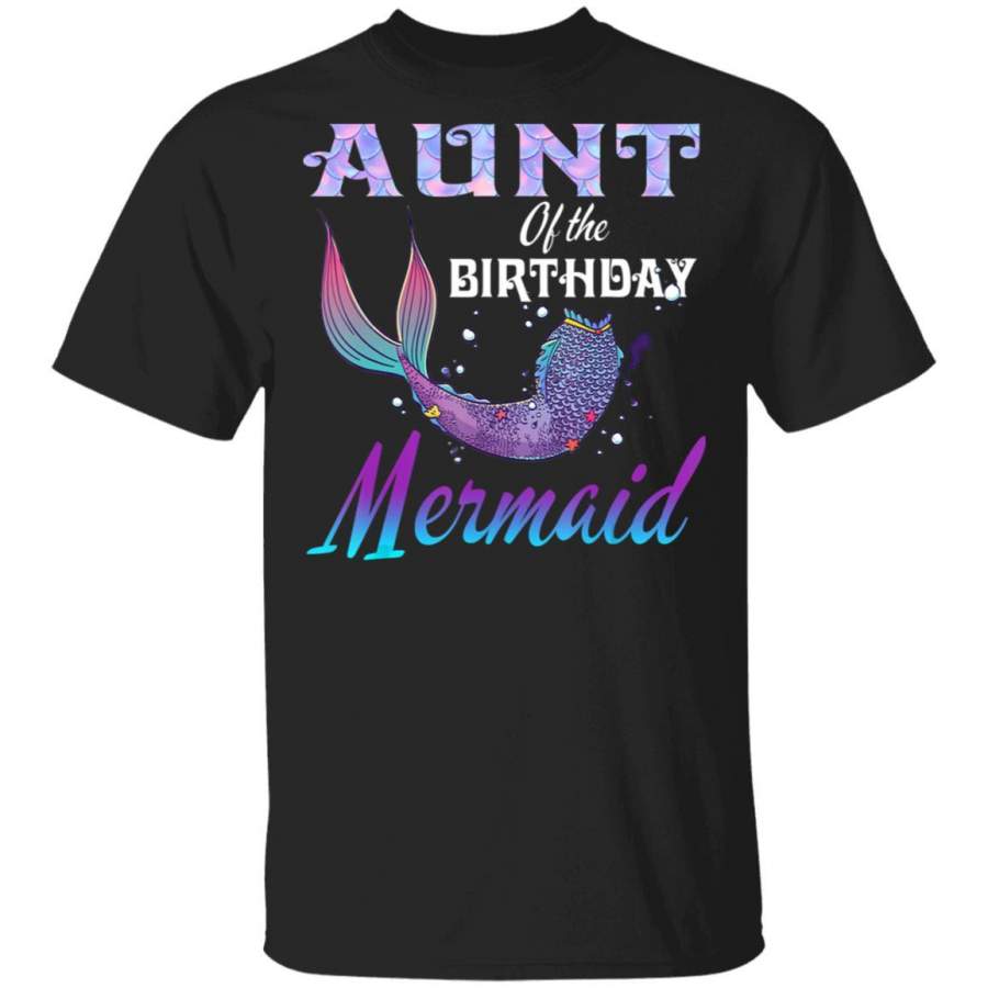 Aunt of The Birthday Mermaid Matching Party Outfits Coffee Mug Unisex Men Women Tshirt