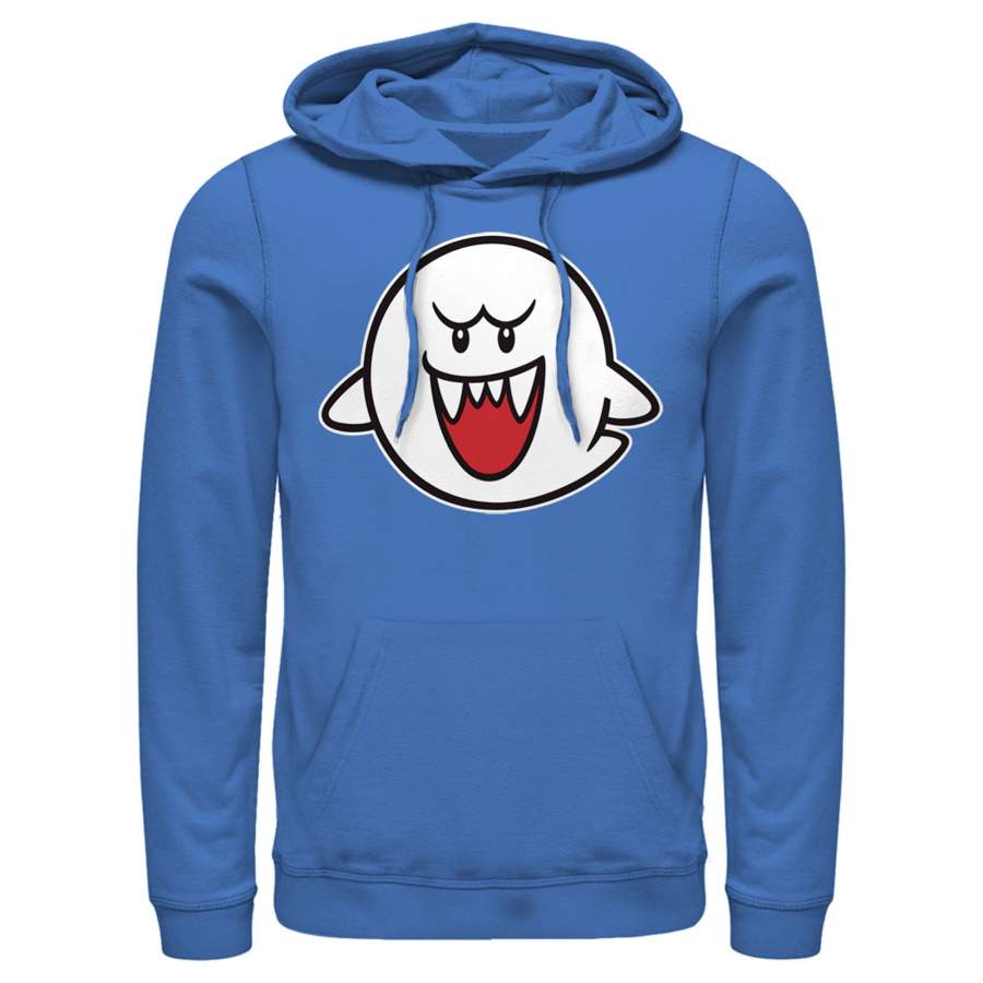 Nintendo Men’s Mario Boo Ghost  Lightweight Hoodie Red