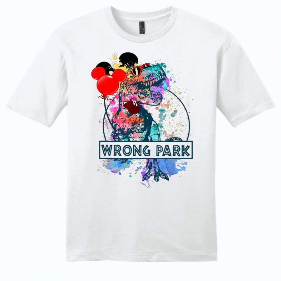 T-rex Wrong Park T-rex With Balloons Get Lost Men T-shirt