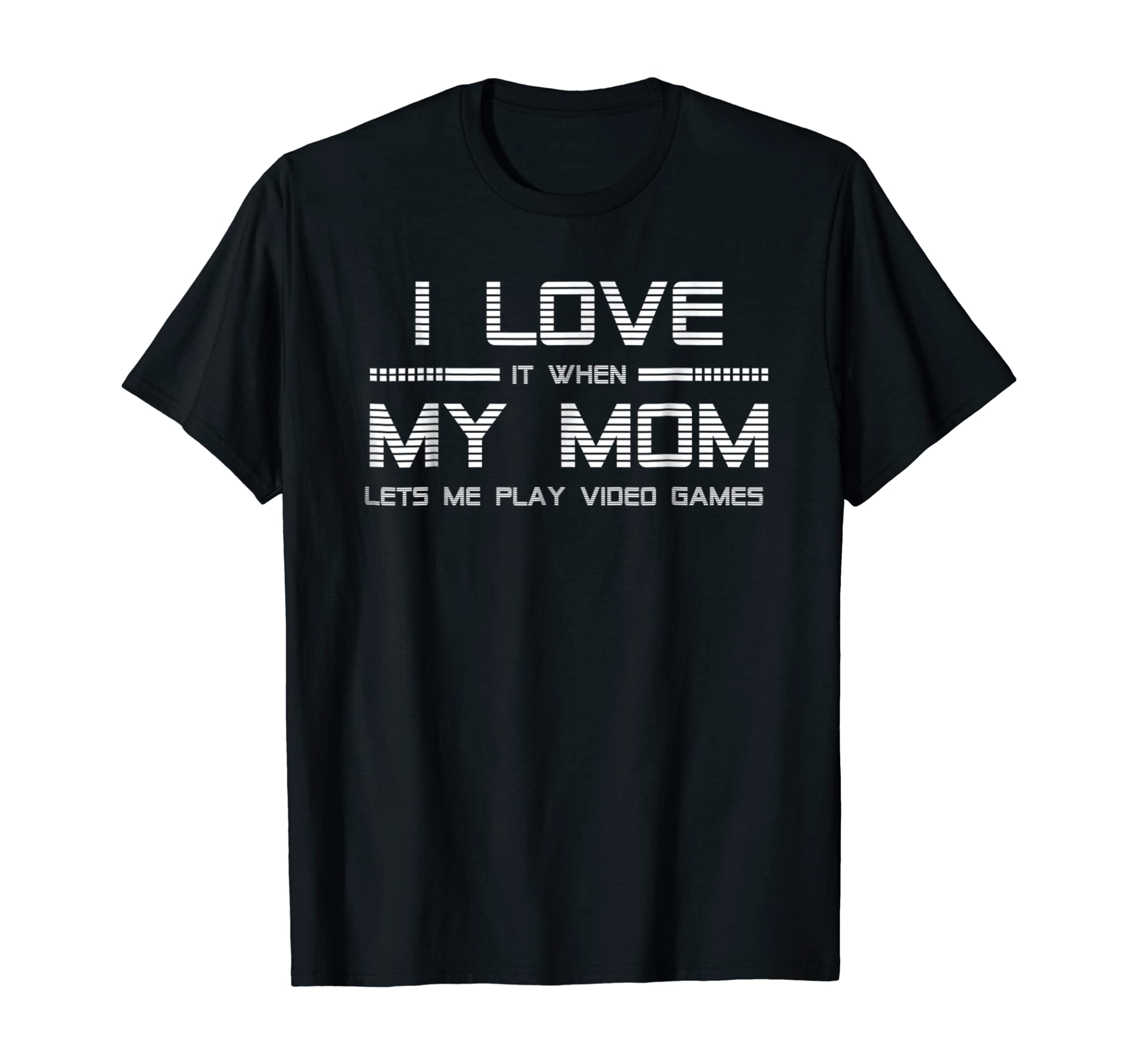 Teen Boy Gift T Shirt I Love My Mom Tee