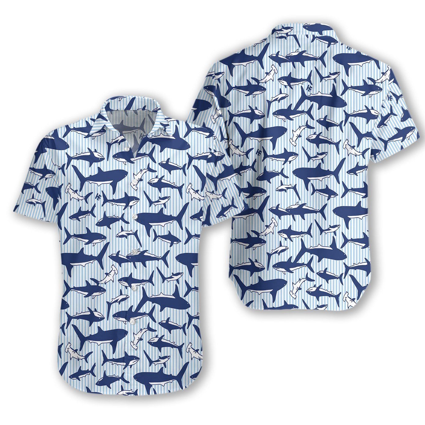 Shark Pattern 13 Ez01 2810 Hawaiian Aloha Shirts Aloha Shirts