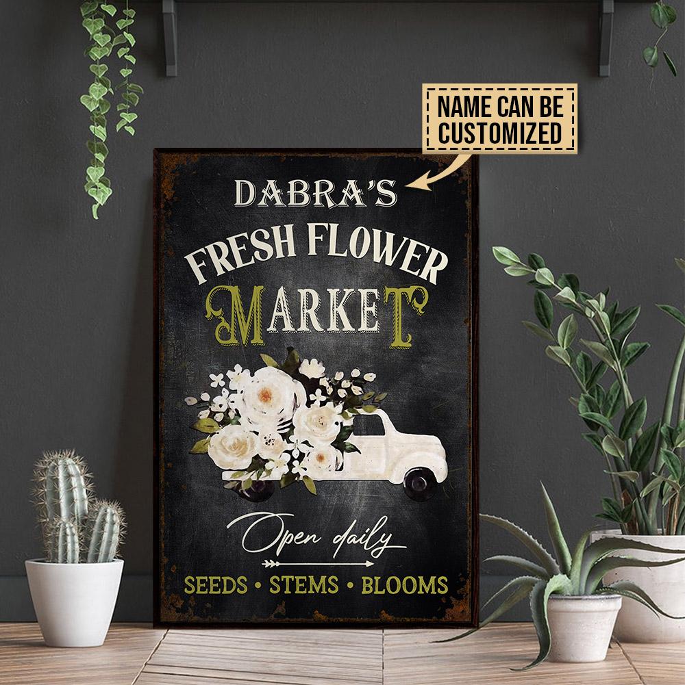 Personalized Floristry Fresh Flower Market Customized Poster