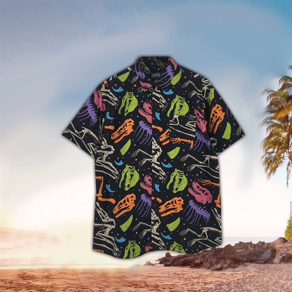 Dinosaurs Hawaii Shirt For Aloha Ha48736