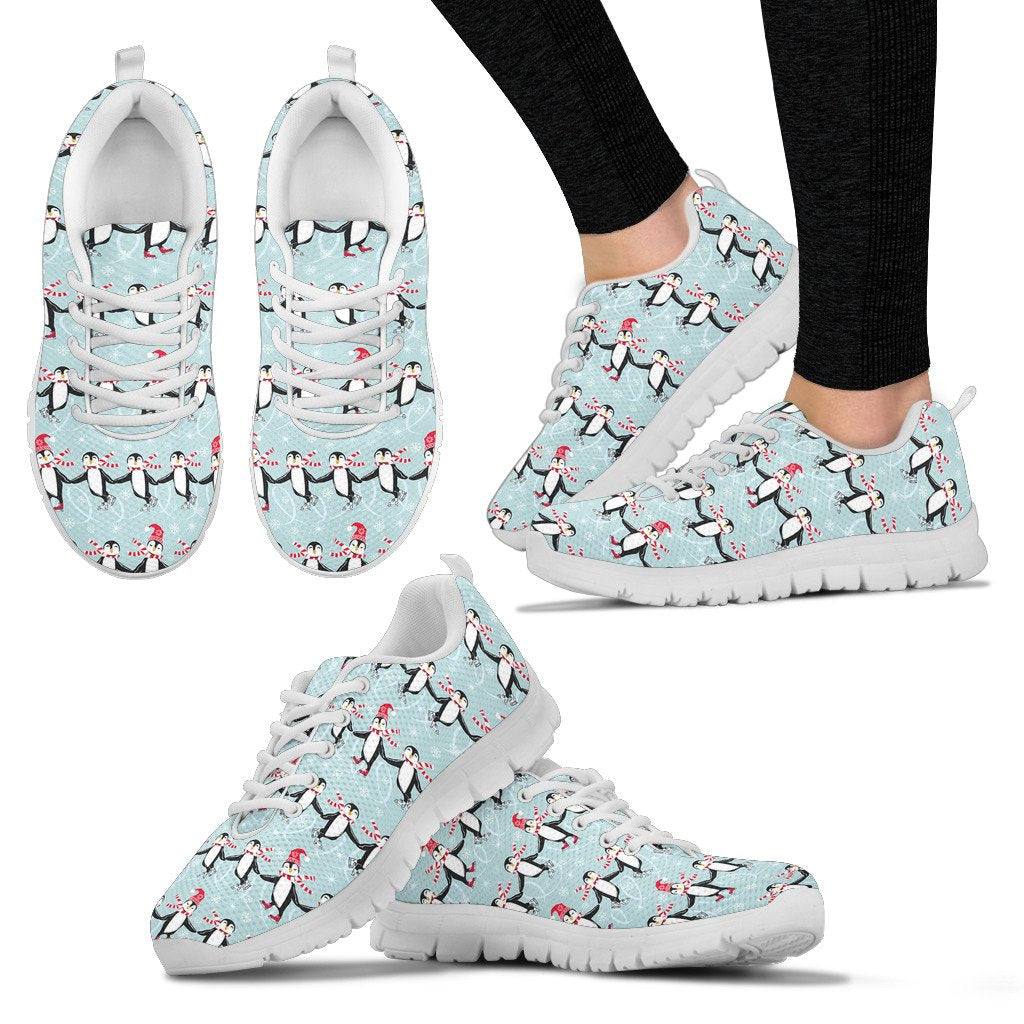 Penguin Sking Design Women Sneakers