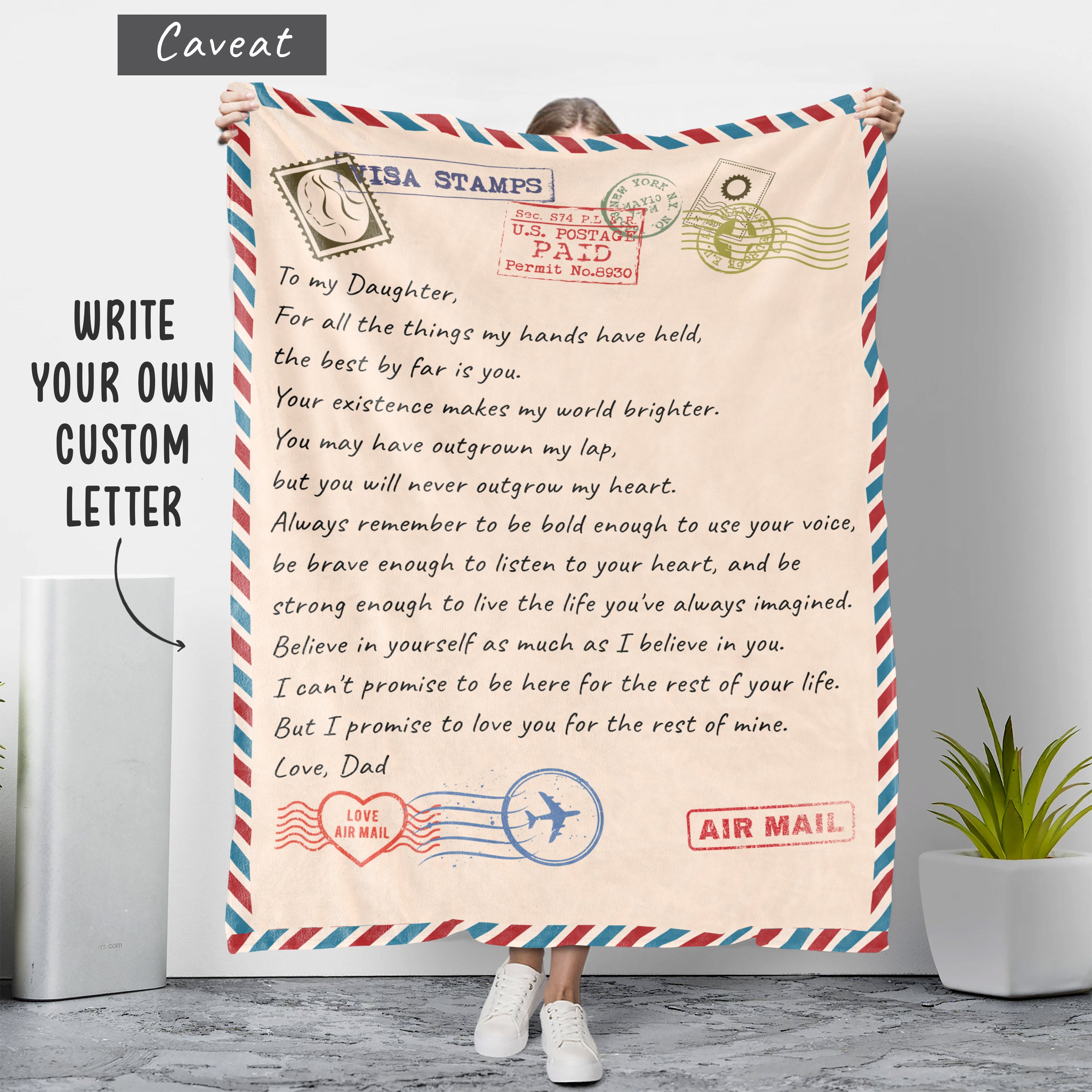 Write Your Own Letter – Personalized Fleece Blanket