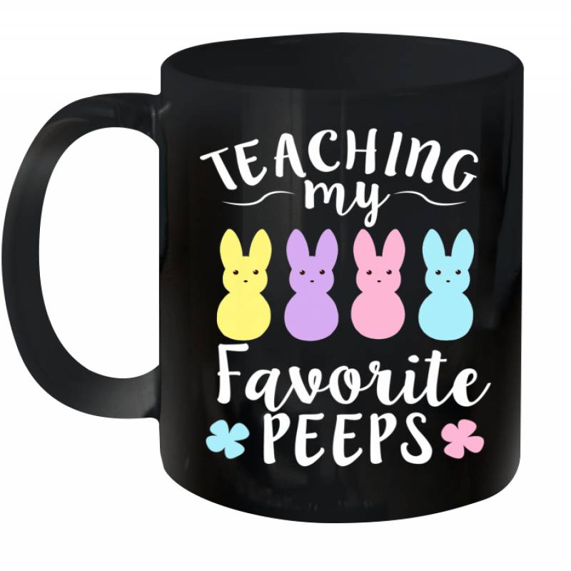 Teacher Teaching My Favorite Peeps Easter Bunny Egg Hunt Mug