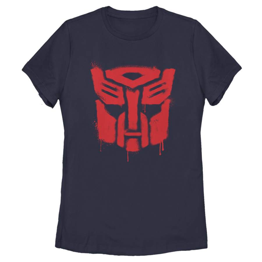 Transformers Women’s Autobots Graffiti Logo  T-Shirt