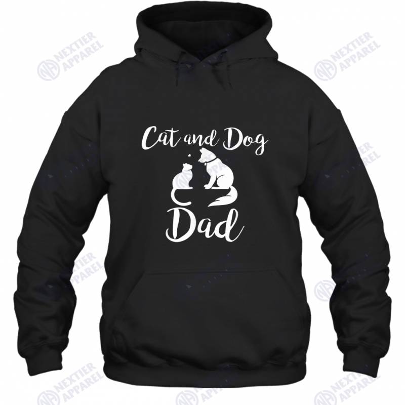 Pets Animals Cats and Dogs Cat Mom AF Dog Dad Puppy (1) Hoodie