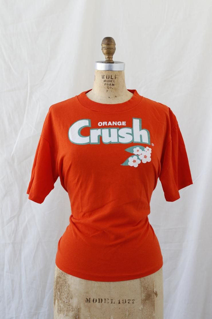 Vintage Orange Crush 80 S Graphic 80 S Logo Crush Soda Shirt