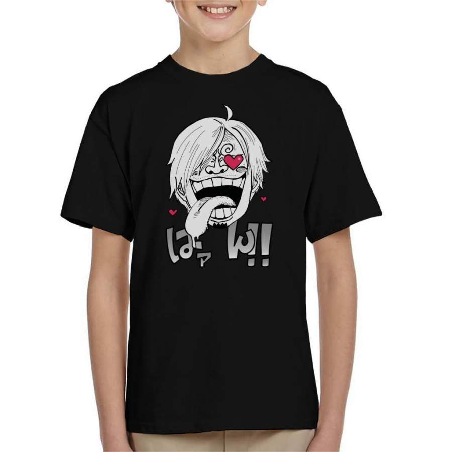 Vinsmoke Sanji Heart Eyes One Piece Kid’s T-shirt
