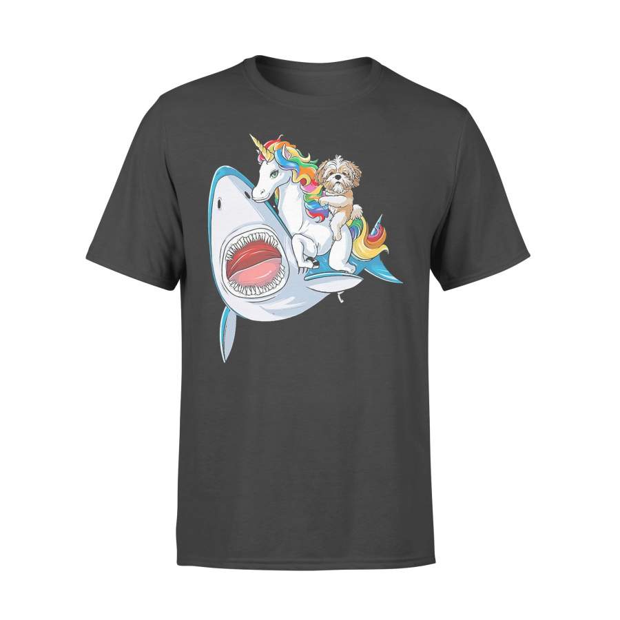 Shih Tzu Shark Unicorn Friends T-Shirt