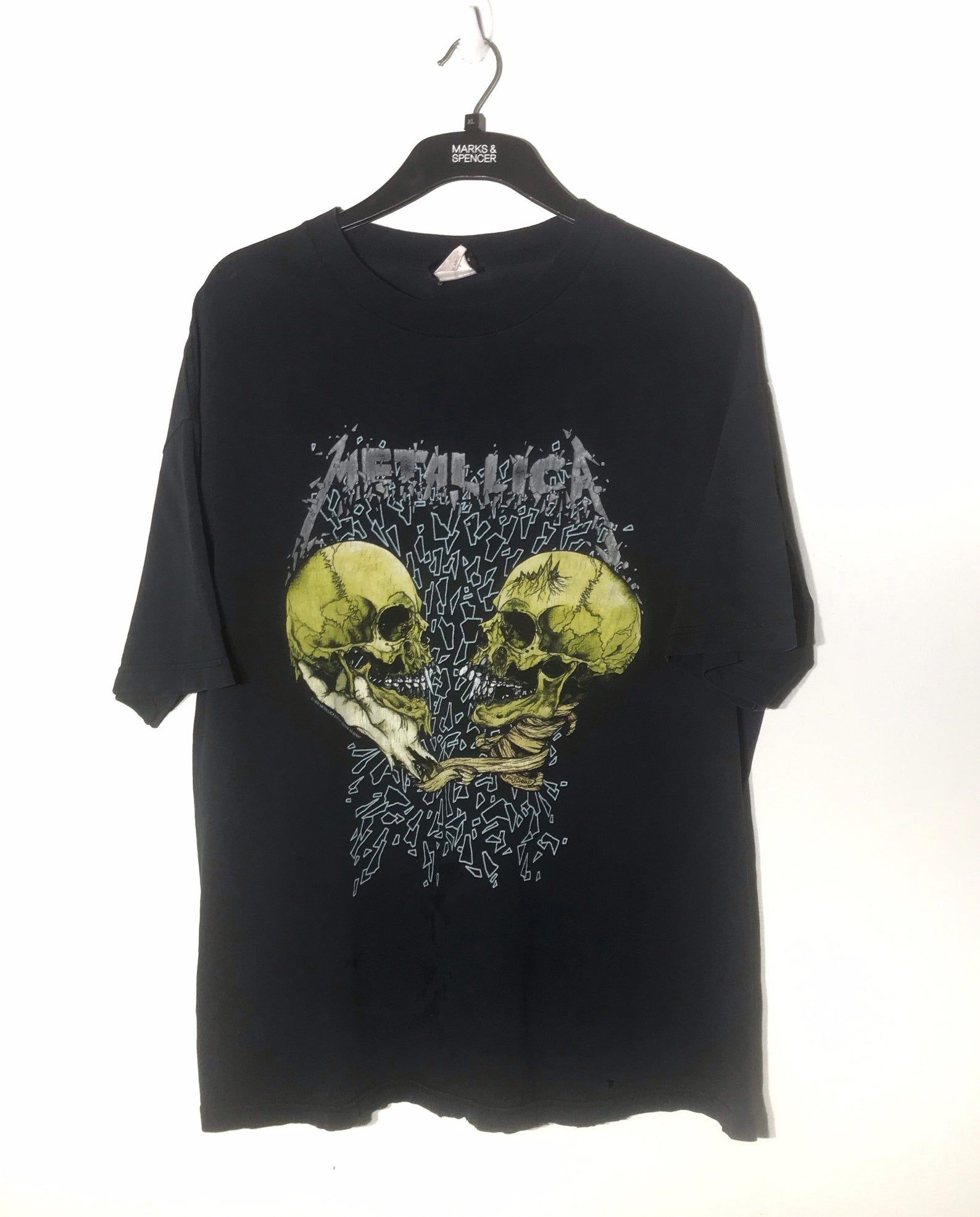 Vintage Metallica 1994 Push Head T-Shirtkiss Ironmaiden Anthrax Nirvana Rare