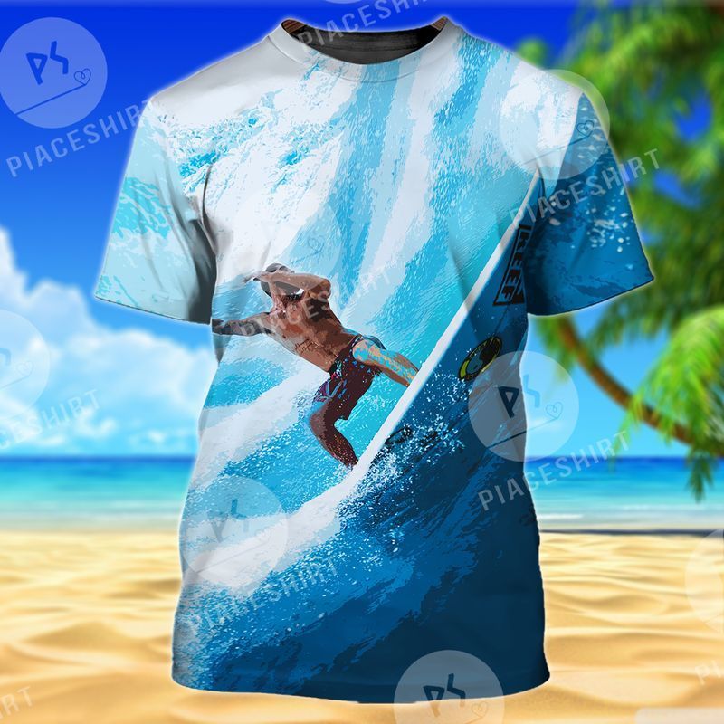 Hawaii Summer Surfing Ocean Trending Full Print Tshirt Ha20678