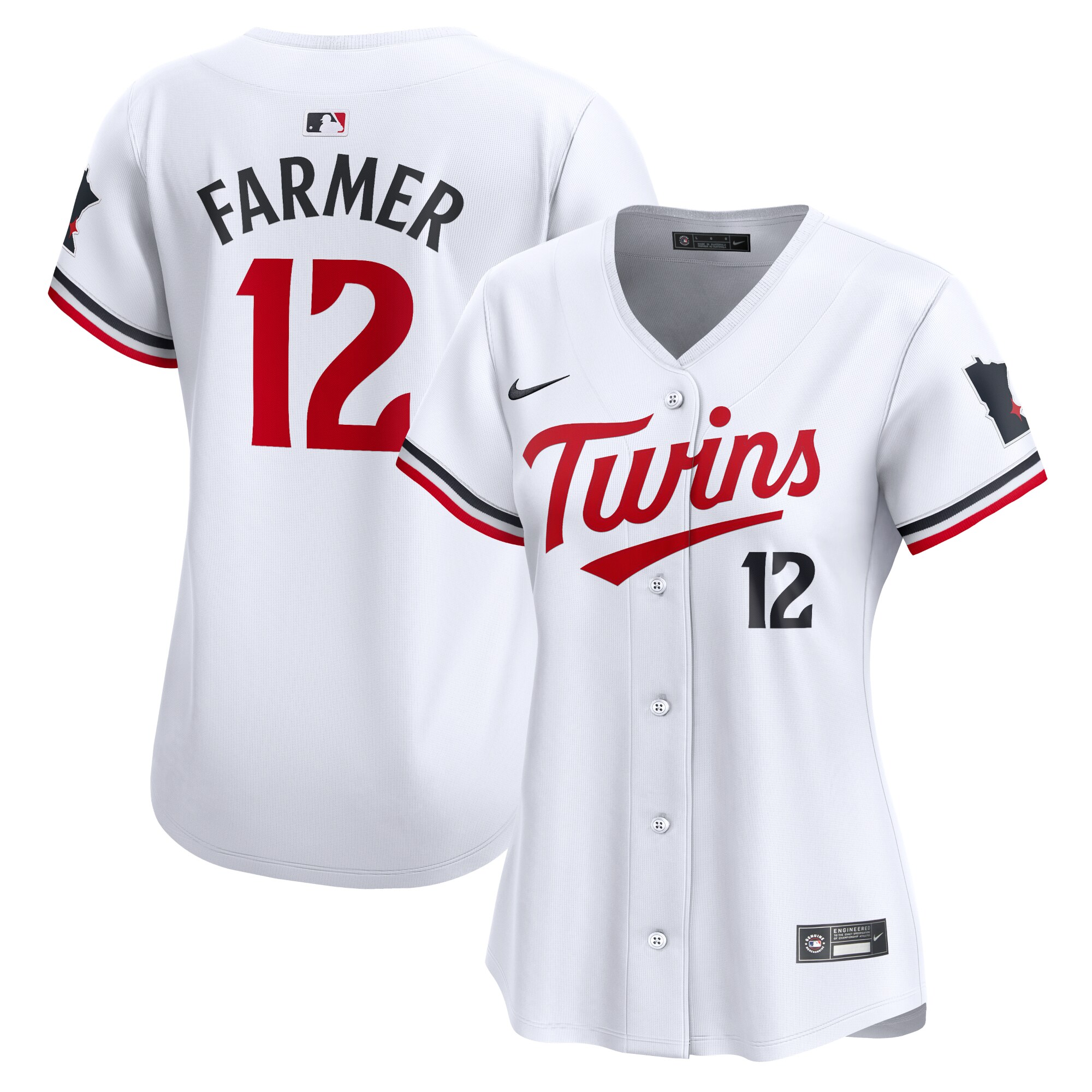 Kyle Farmer Minnesota Twins Women's Home Limited Player Jersey – White