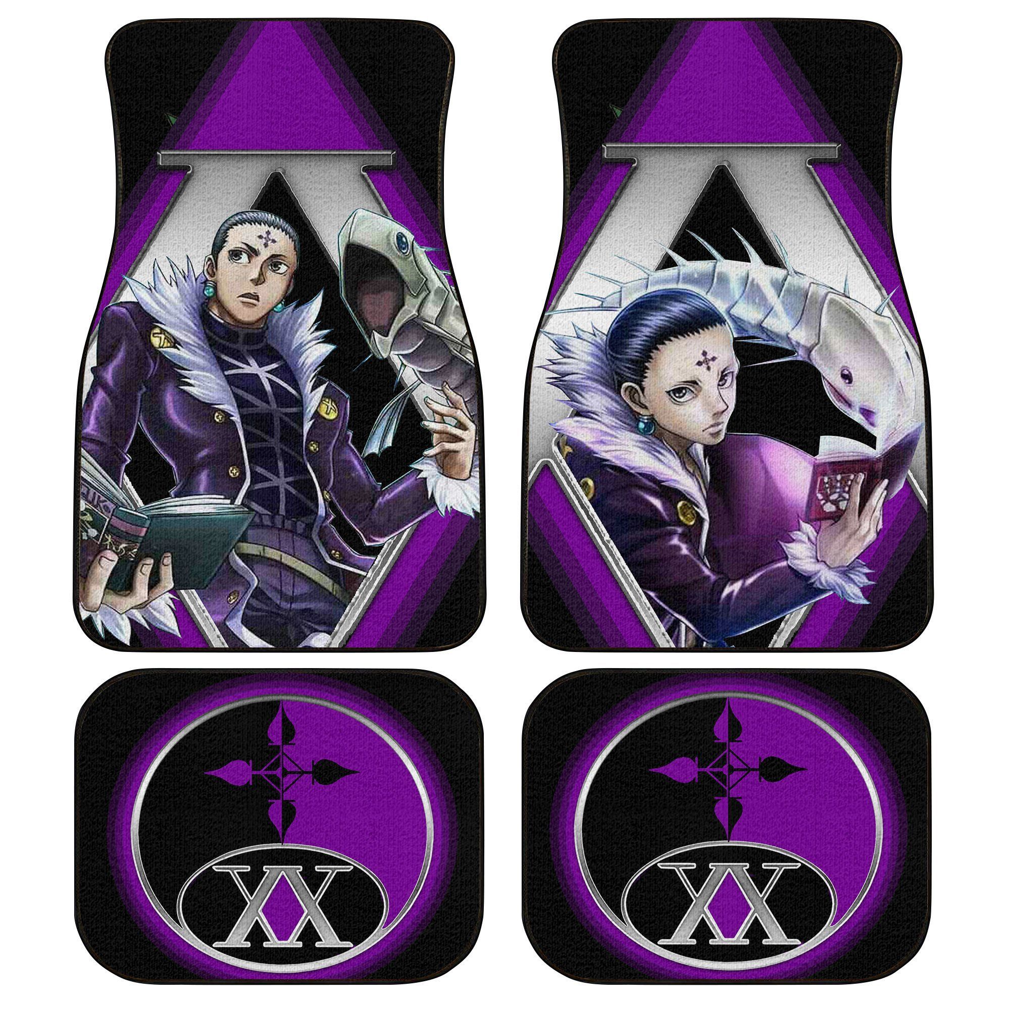 Chrollo Lucifer Car Floor Mats Custom Custom Hunter x Hunter Anime Personalized Car Seat Floor Mat Custom Print