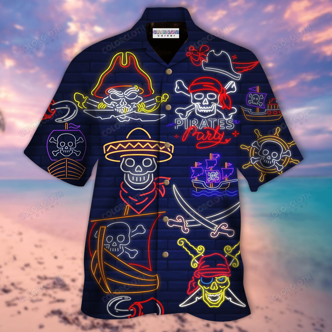 Work Like A Captain, Party Like A Pirate Unisex Hawaiian Shirt TY294103