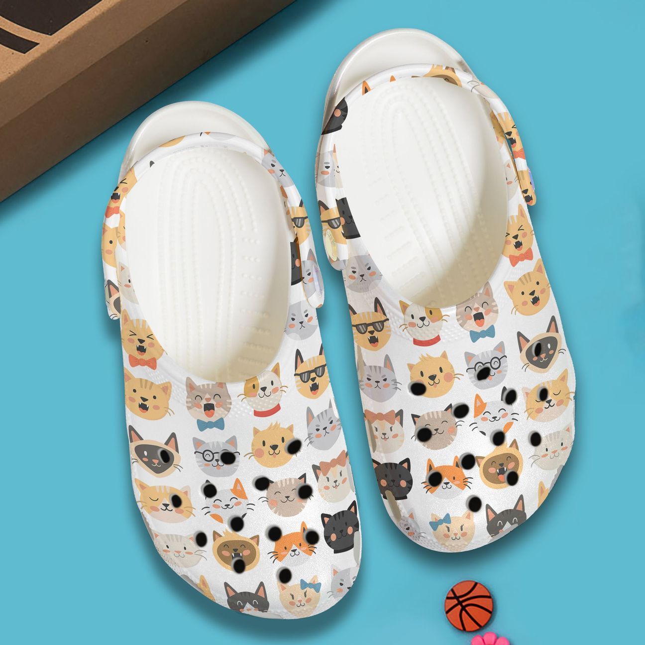 Cats Personalized Clog, Custom Name, Text, Color, Number Fashion Style For Women, Men, Kid, Print 3D Happy Cat Faces