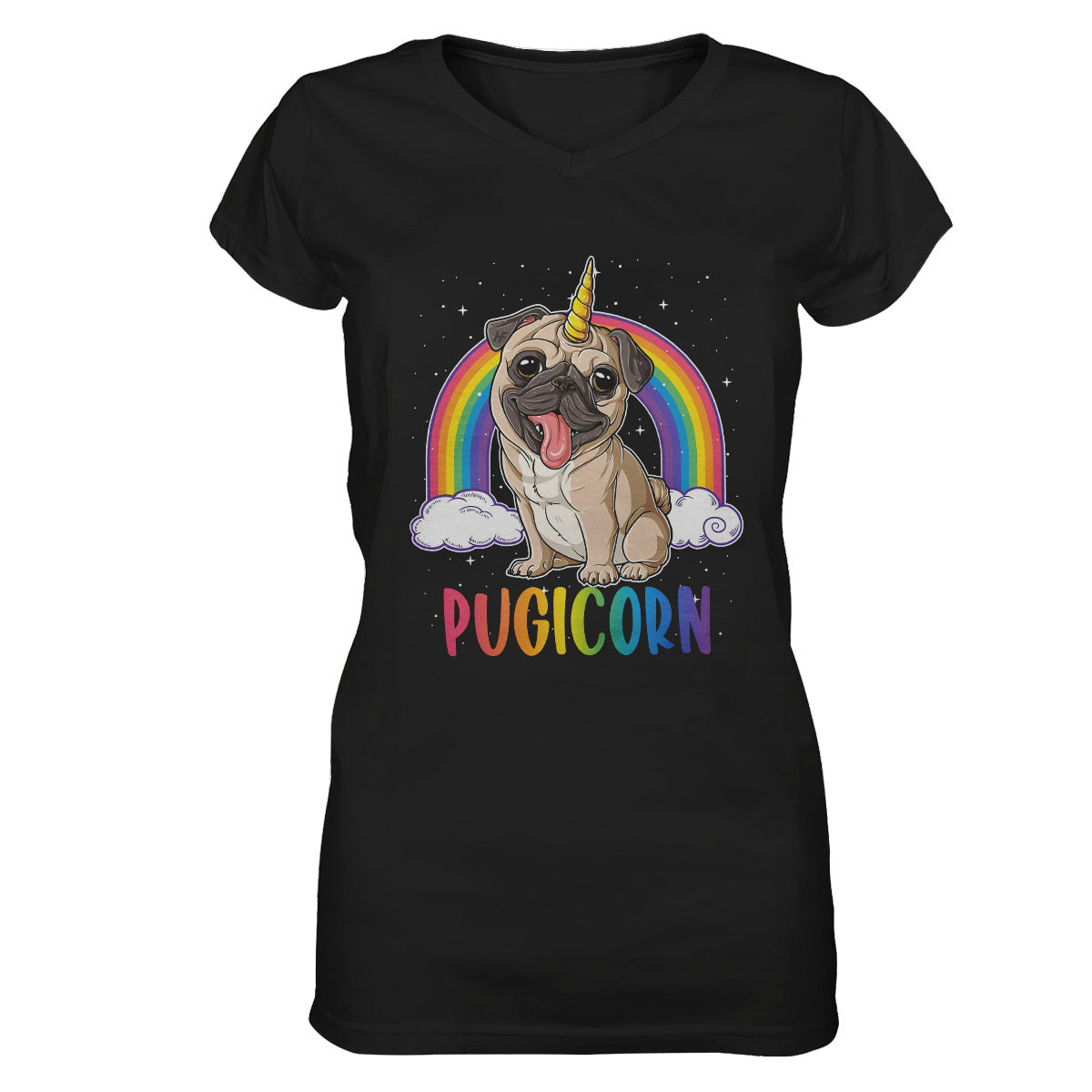 Pug Lovers Shirt 07 Ez01 1009 Women V-Neck T-Shirt