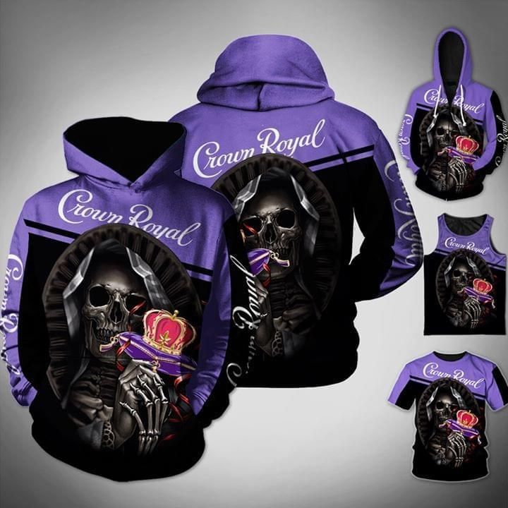 Crown Royal Skull Maiden 3D Hoodie