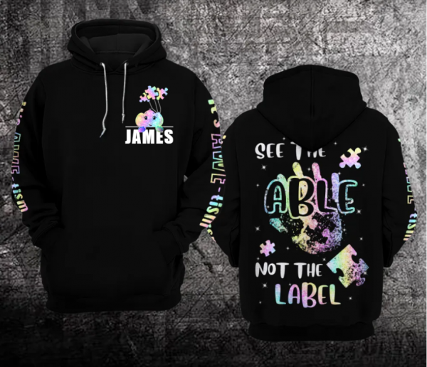 Personazlied It’S Awe-Tism Autism Unisex Hoodie For Men Women Autism Awareness Shirts Clothing Gifts Ht