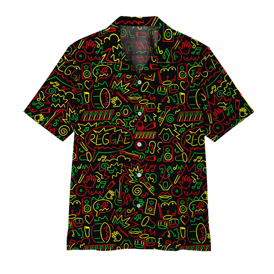 Gearhumans Reggae Hawaiian Shirt Ha34123