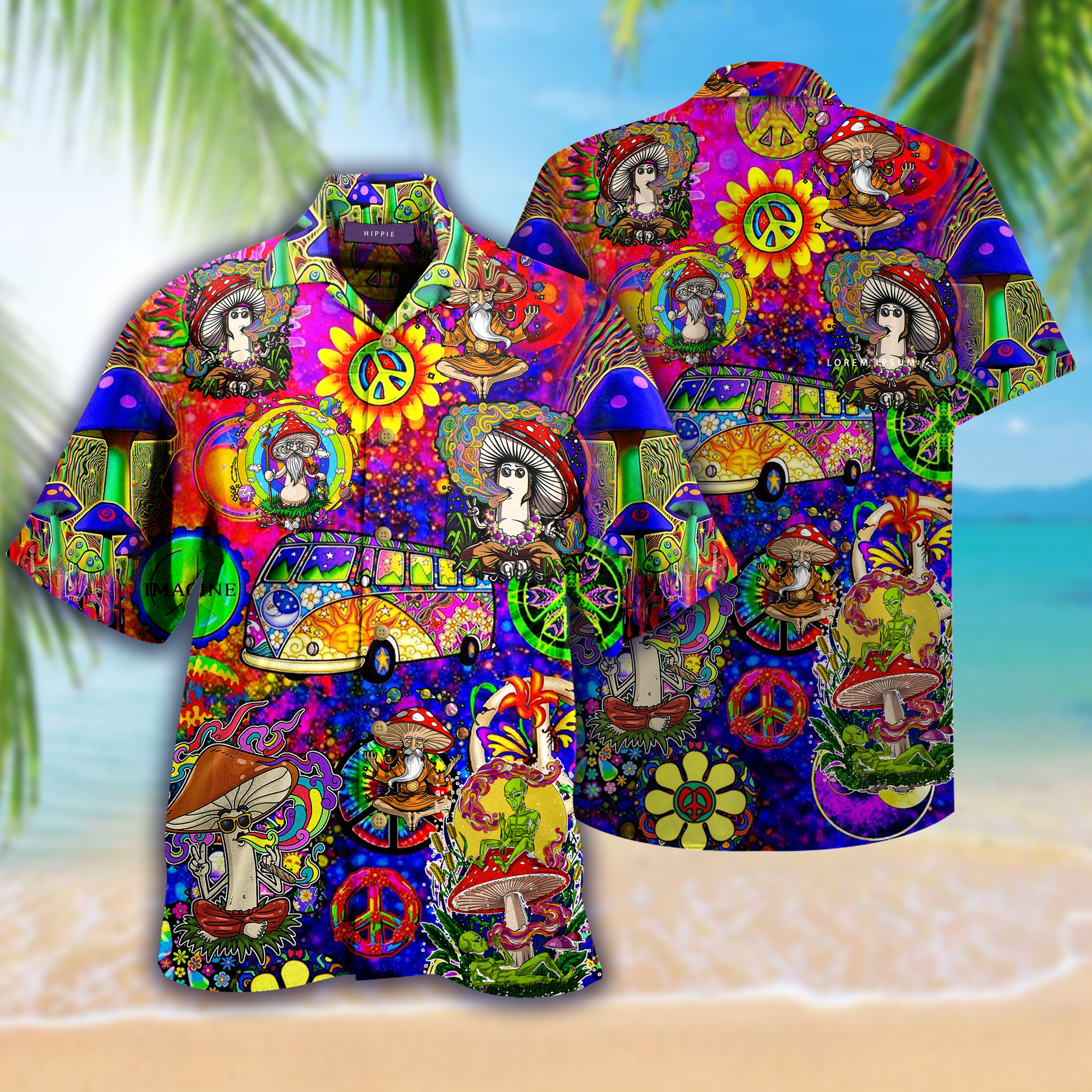 Dont Worry Be Hippie Hawaii Shirt Ha88343