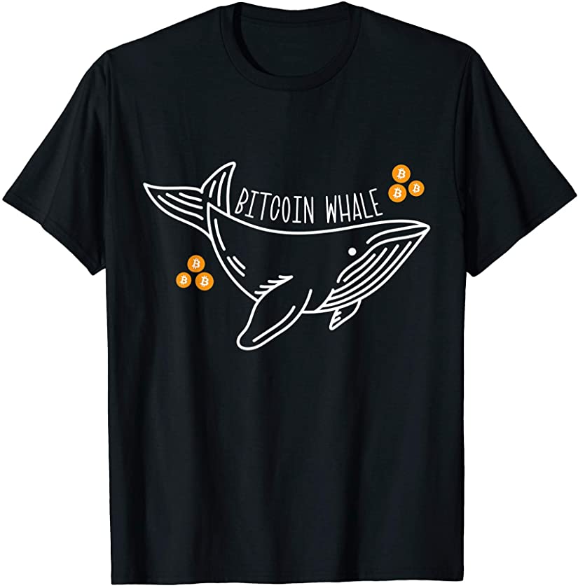 Bitcoin Whale Bitcoin Cryptocurrency Mining BTC Crypto Whale T-Shirt