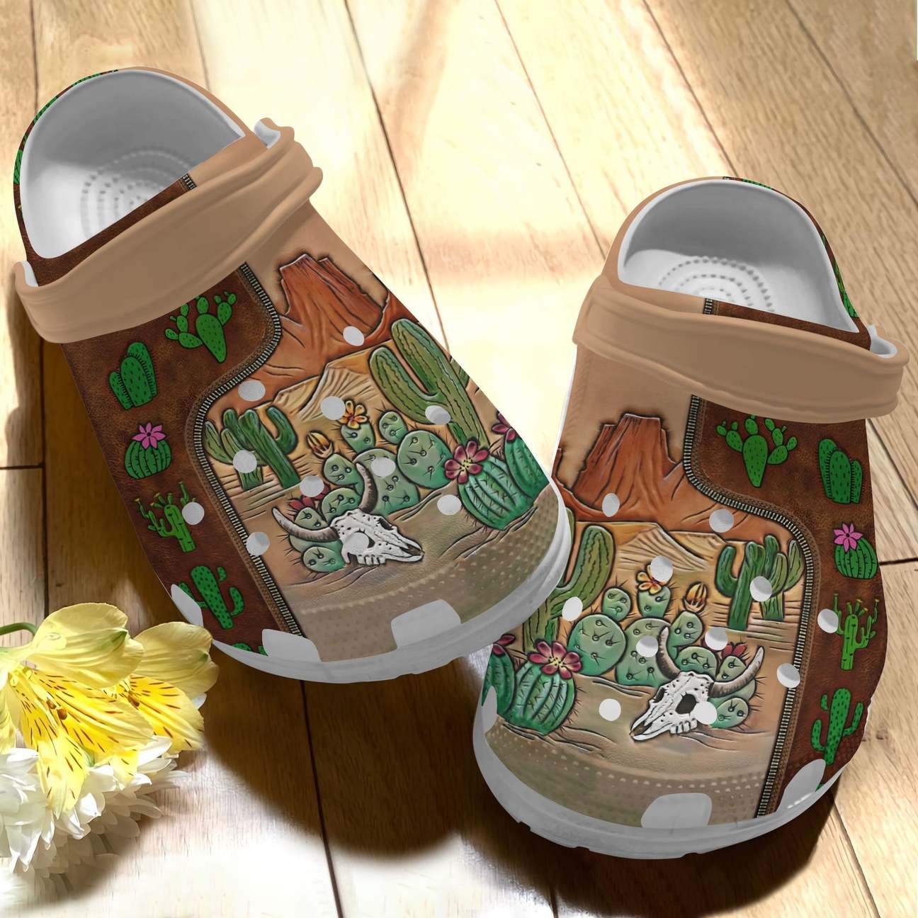 Cactus Personalized Clog, Custom Name, Text I Love Cactus, Fashion Style For Women, Men, Kid, Print 3D