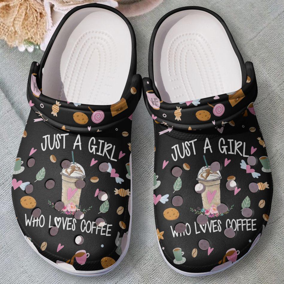 Coffee Clog Just A Girl Who Loves Coffee Clogs Clogband Clog