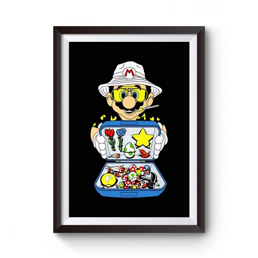 Super Mario Bros Fear And Loathing In Las Vegas Movie Italian Dad Of Birthday Girl Poster