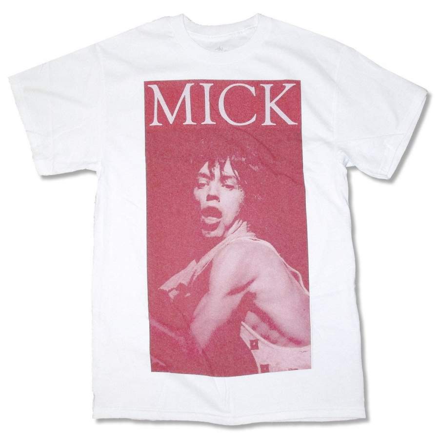 The Rolling Stones-MIck White t-shirt