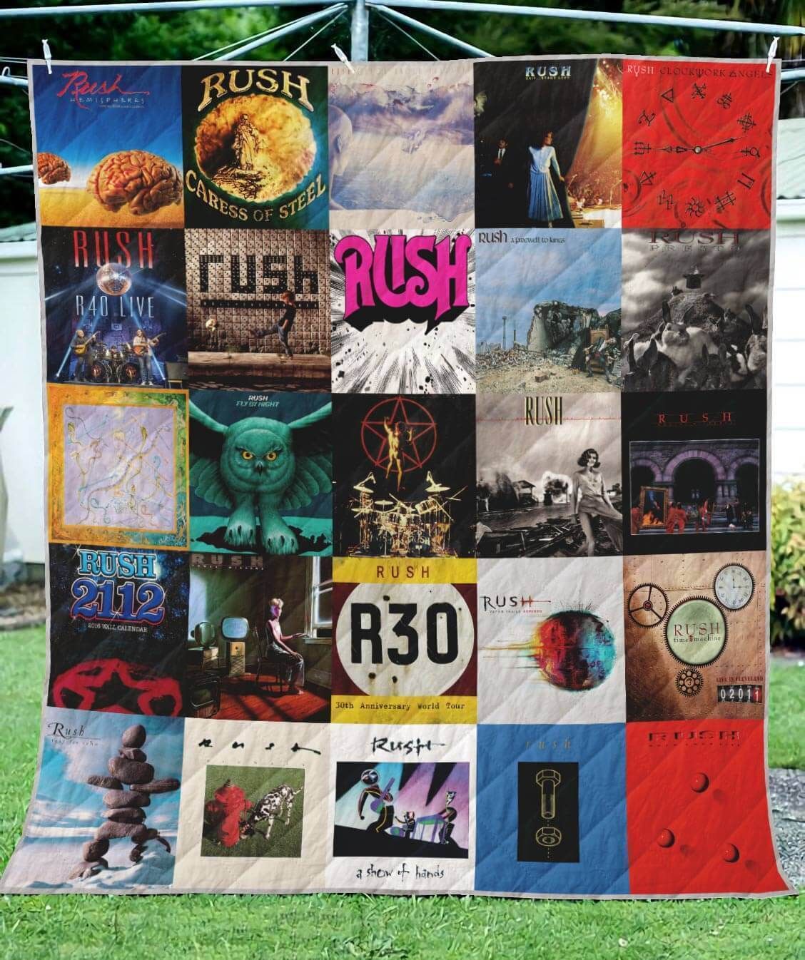 Rush Band Album Covers All Season Plus Size Quilt Blanket