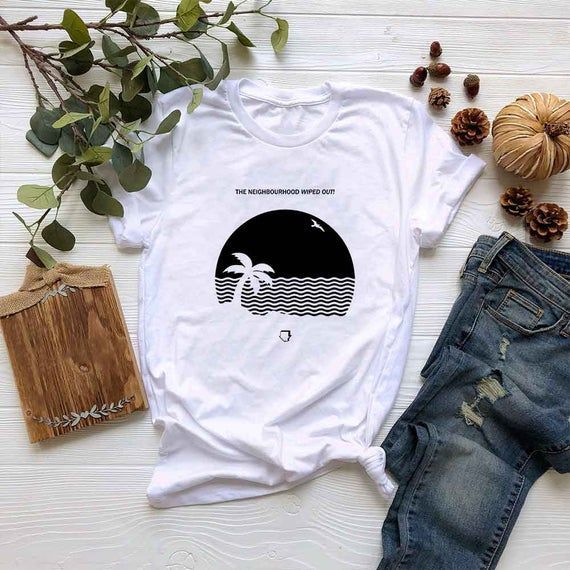 The Neighbourhood Beach Wiped Out Silhouette Tops Shirt