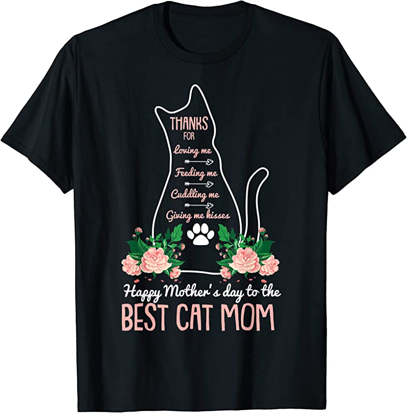 Best Cat Mom Mothers Day Cute Kitten Lover Mama Momma T-Shirt